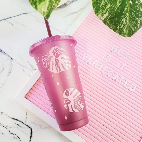 Variegation Queen 24 oz Cold Cup - Maroon - Picture 3 of 5